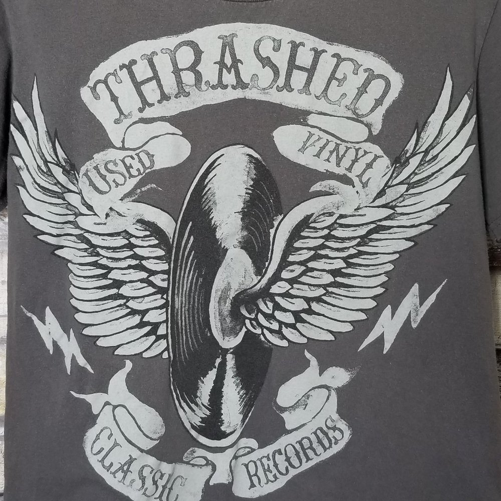 Thrashed Used Vinyl Classic Records T-Shirt